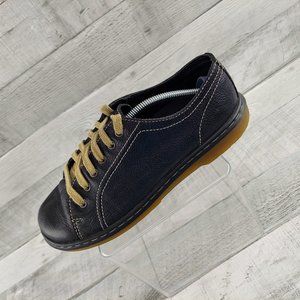 Dr. Martens Shoes Women 8 Sneakers Black Leather Oxford Doc Tisha Y2K